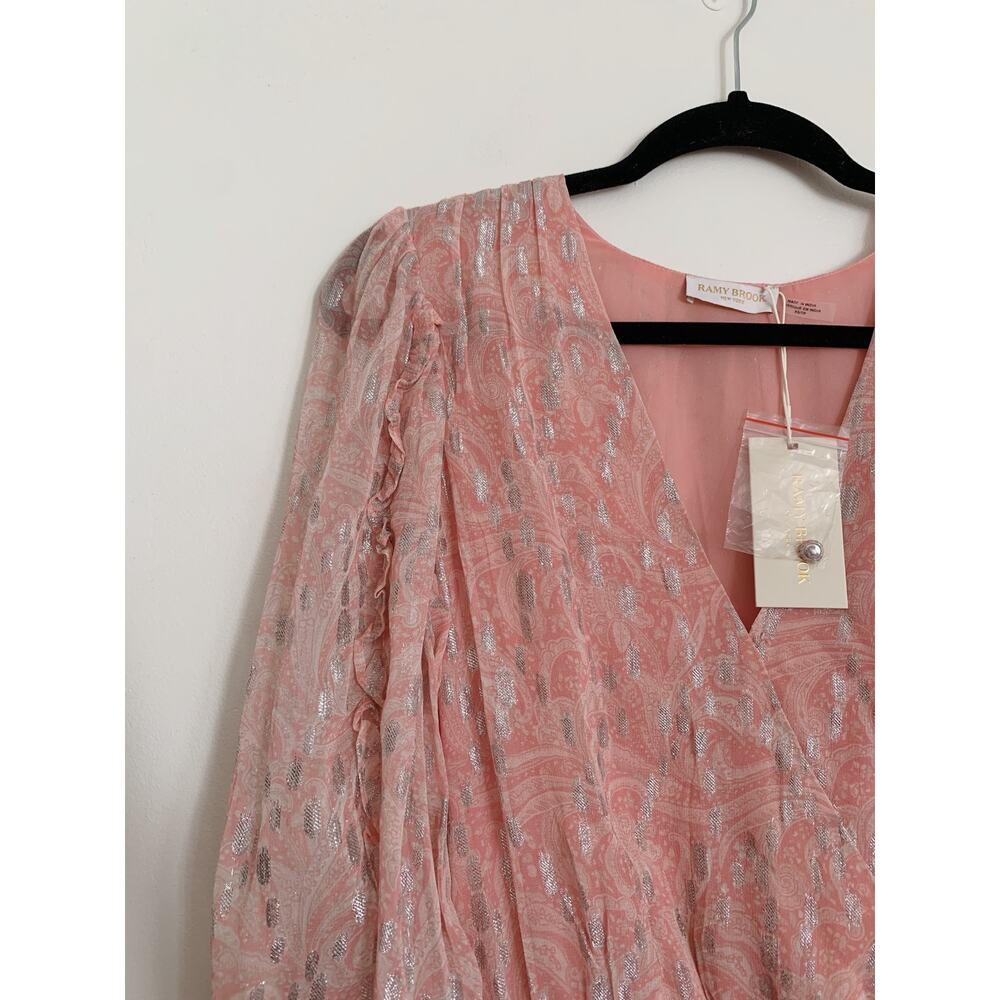 Flirt Combo Pink Ramy Brook Printed Ora Dress XS - Picture 4 of 15